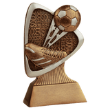 Soccer Triad Resin Trophy - Custom Engraved Award