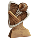 Softball Triad Resin Trophy - Custom Engraved Award