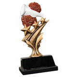 Cheer Tri Star Resin Trophy - Custom Engraved Award