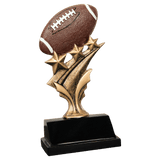 Football Tri Star Resin Trophy - Custom Engraved Award