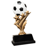 Soccer Tri Star Resin Trophy - Custom Engraved Award