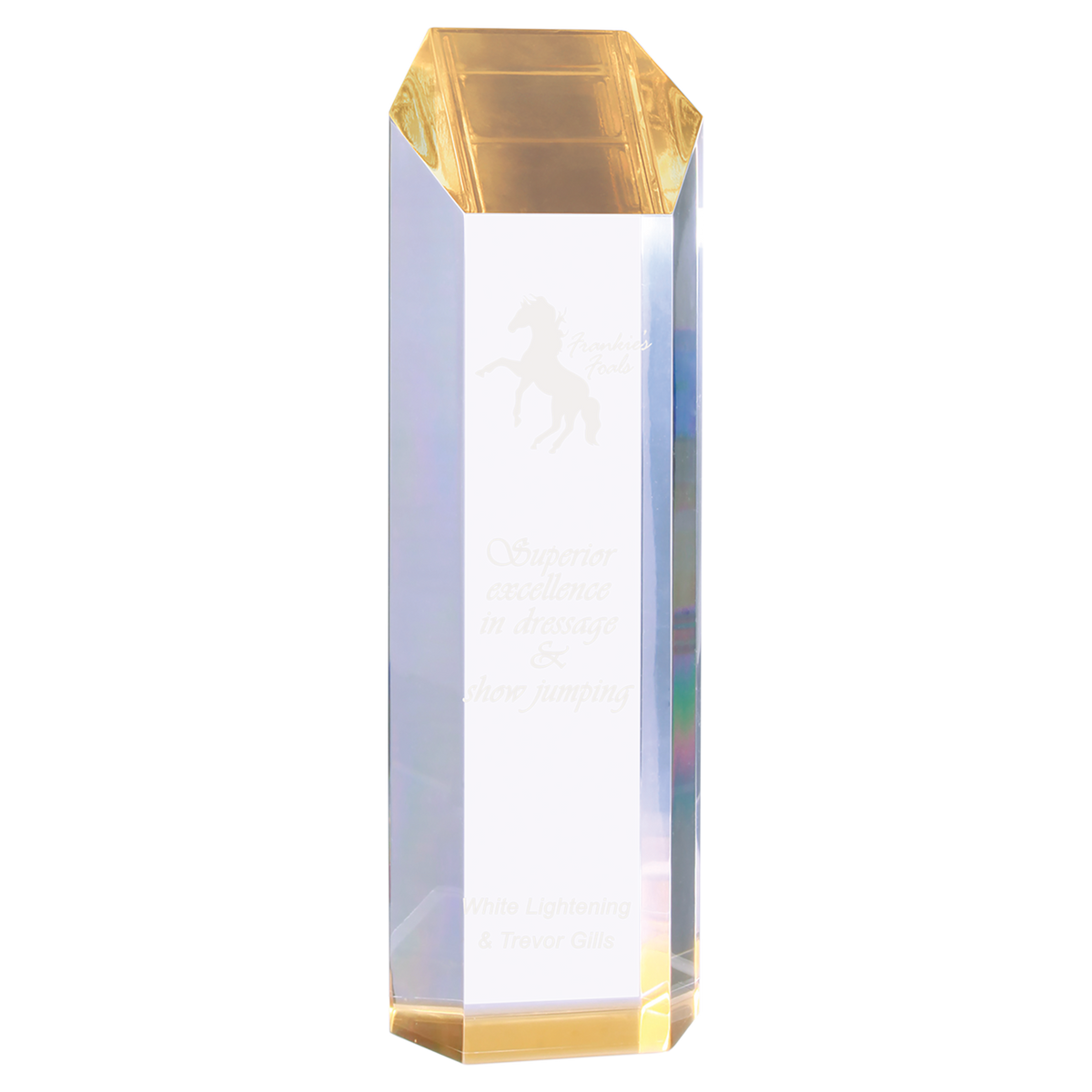 Clear Tower Acrylic - Custom Engraved Award