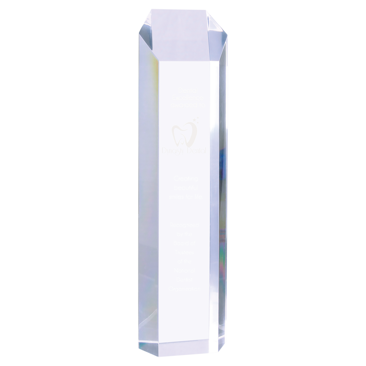 Clear Tower Acrylic - Custom Engraved Award