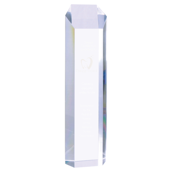 Clear Tower Acrylic - Custom Engraved Award