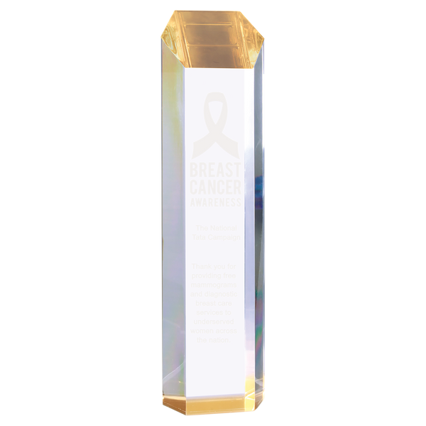 Clear Tower Acrylic - Custom Engraved Award