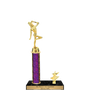 Single Column Trophy with Trim - Custom Engraved Trophy