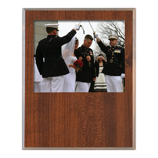 Cherry Finish Slide-In Photo Plaque - LyteWork - 11.5x15