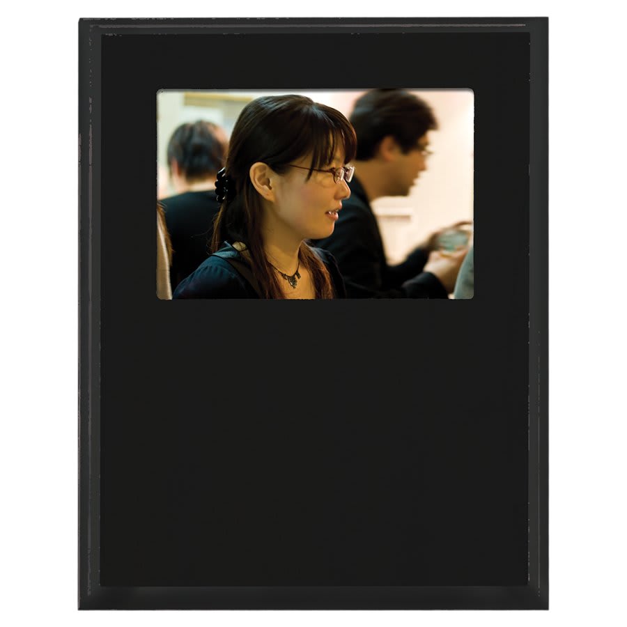 Matte Black Slide-In Photo Plaque - LyteWork - 7x9