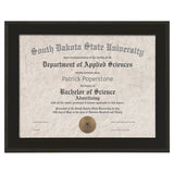 Black Matte Slide-In Frame Certificate Holder - LyteWork - 13x10.5