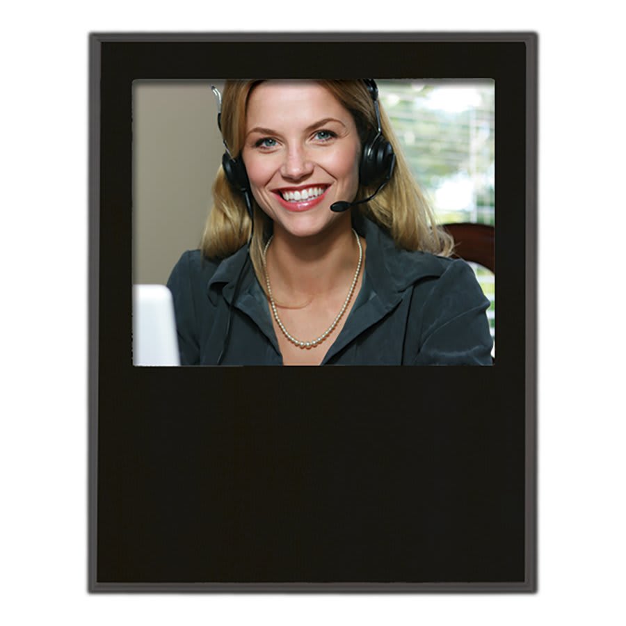 Matte Black Slide-In Photo Plaque - LyteWork - 11.5x15