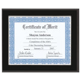 Black Matte Slide-In Frame Certificate Holder - LyteWork - 12x10