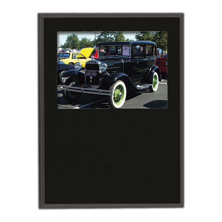 Matte Black Slide-In Photo Plaque - LyteWork - 8x10