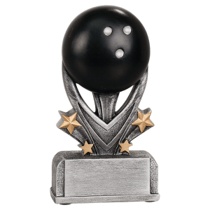Bowling Varsity Sport Resin Trophy - Custom Engraved Award