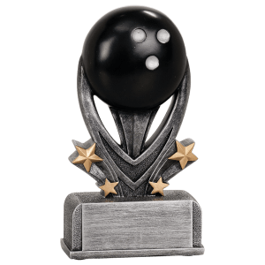 Bowling Varsity Sport Resin Trophy - Custom Engraved Award