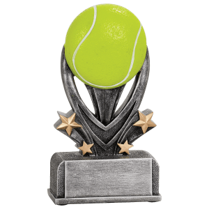 Tennis Varsity Sport Resin Trophy - Custom Engraved Award