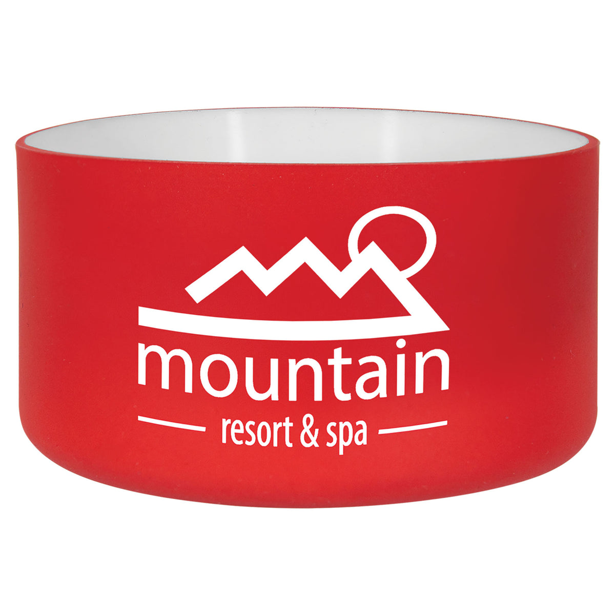 Red/White 32 Oz Water Bottle Boot - Laser Engraved Drinkware