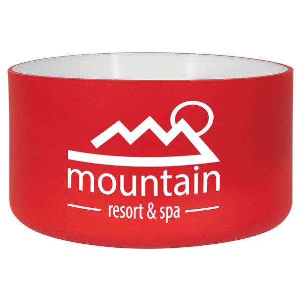 Red/White 32 Oz Water Bottle Boot - Laser Engraved Drinkware