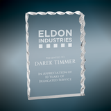 Wave Edge Acrylic - Custom Engraved Award