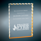Wave Edge Acrylic - Custom Engraved Award