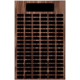 Genuine Walnut Completed Perpetual Plaque - Custom Engraved Plaque