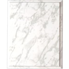 White Marble Finish Designer Plaque - Custom Engraved Plaque
