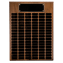 102 Genuine Walnut Completed Perpetual Plaque - Custom Engraved Plaque