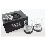 Lazerburst Whiskey Set with Two 9 oz. Glasses, Two 4