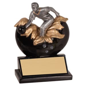 Male Xploding Bowling Resin - Custom Engraved Award