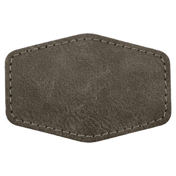 3" x 2" Premier Leatherette Hex Patch - Creekside Collection