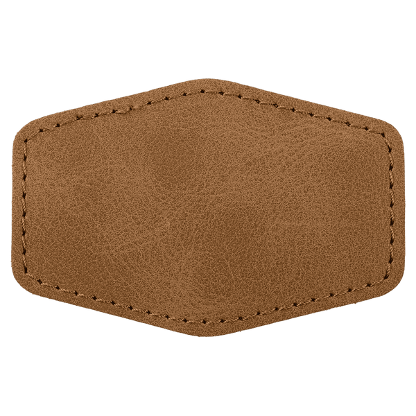 3" x 2" Premier Leatherette Hex Patch - Creekside Collection