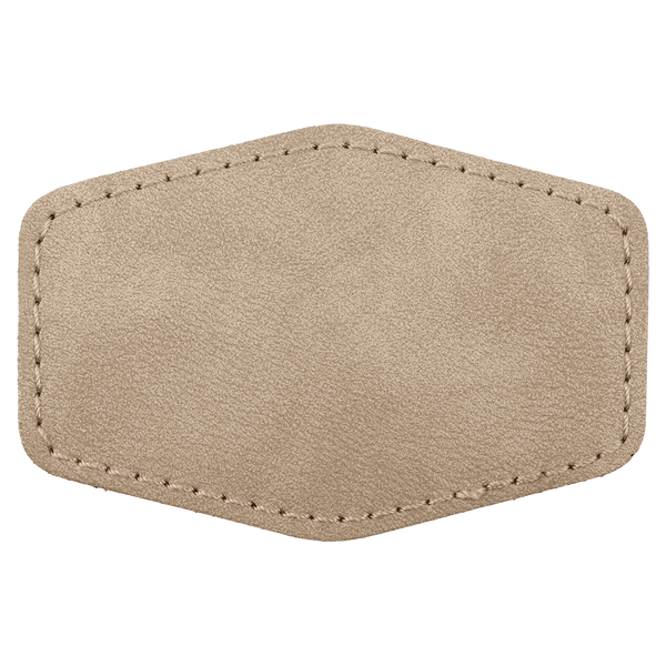 3" x 2" Premier Leatherette Hex Patch - Creekside Collection