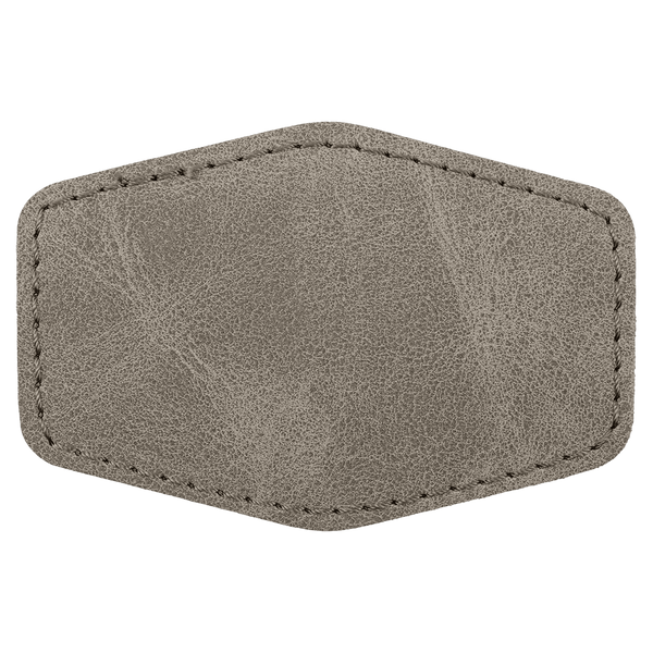 3" x 2" Premier Leatherette Hex Patch - Creekside Collection