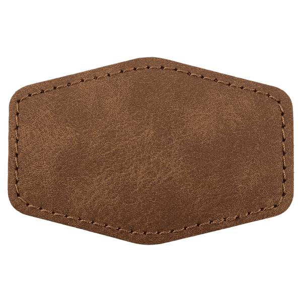 3" x 2" Premier Leatherette Hex Patch - Creekside Collection