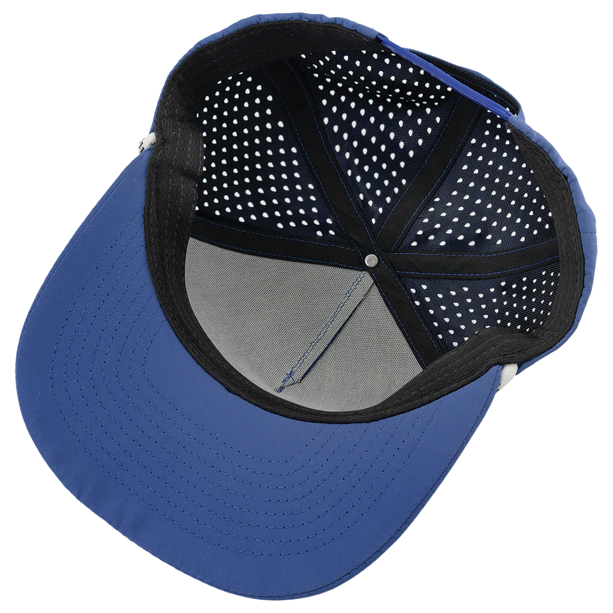 BrimCo Performance Rope Hat - All Blue-White Rope