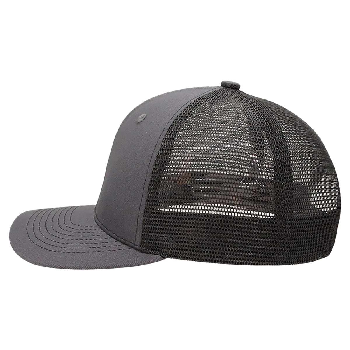 BrimCo Classic Trucker Hat - Charcoal-Black
