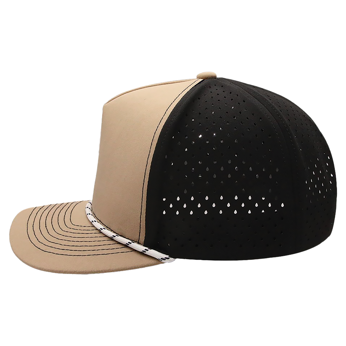 BrimCo Performance Rope Hat - Desert Tan/Black-White Rope