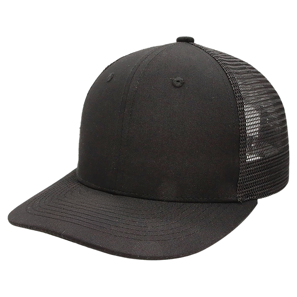BrimCo Classic Trucker Hat - Black-Black