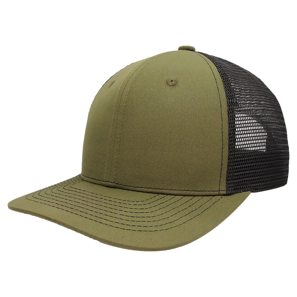 BrimCo Classic Trucker Hat - Army Green-Black