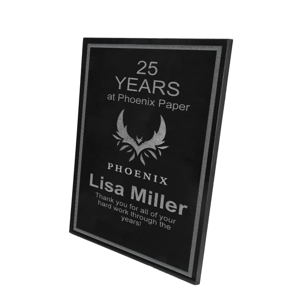 Black Granite Memorial & Recognition Tile