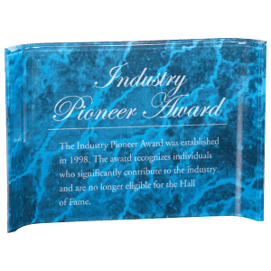 Marble Crescent Acrylic - Custom Engraved Award