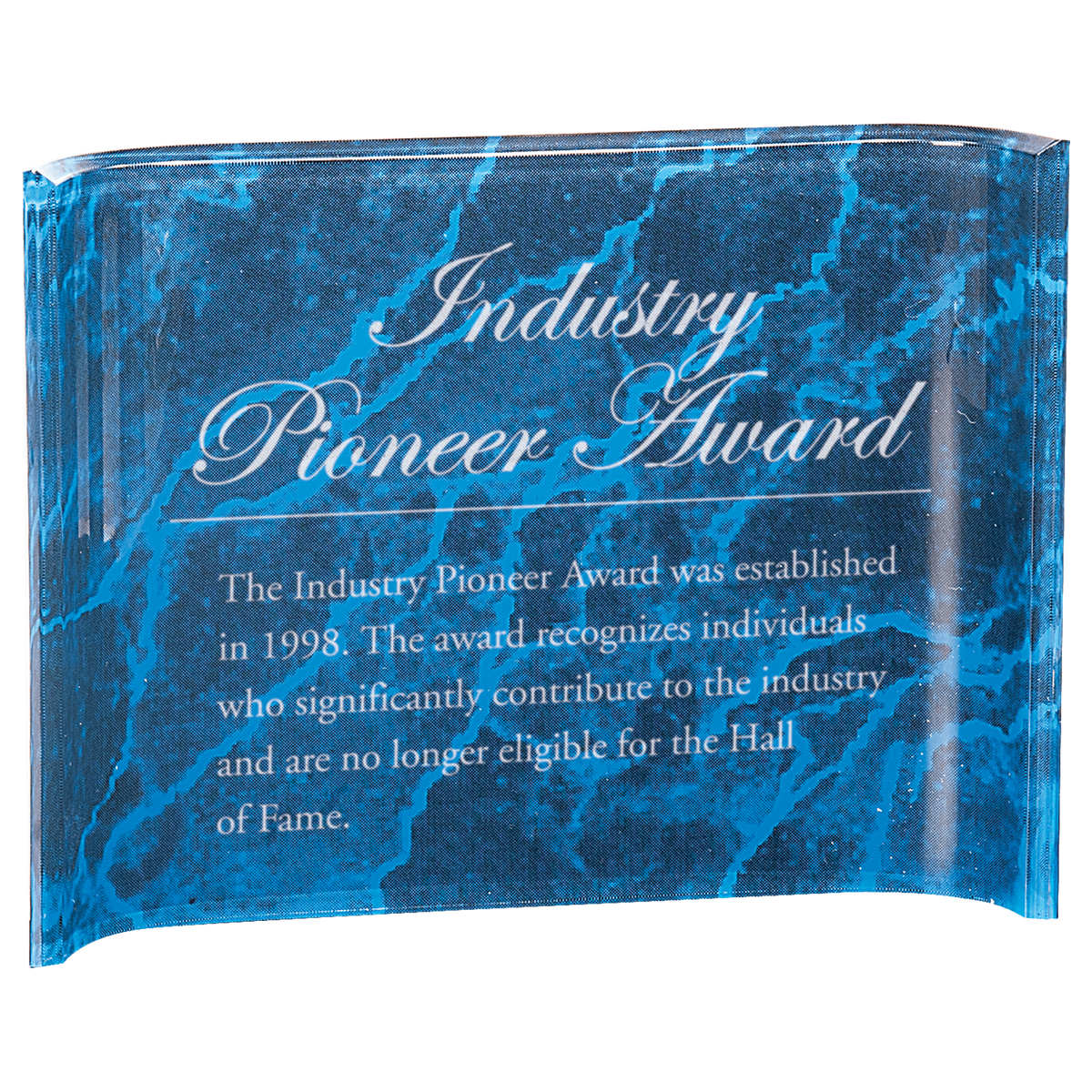 Marble Crescent Acrylic - Custom Engraved Award