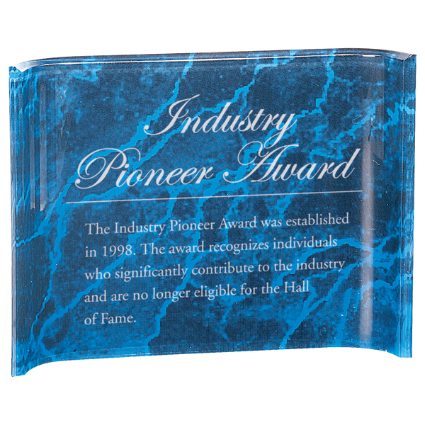 Marble Crescent Acrylic - Custom Engraved Award