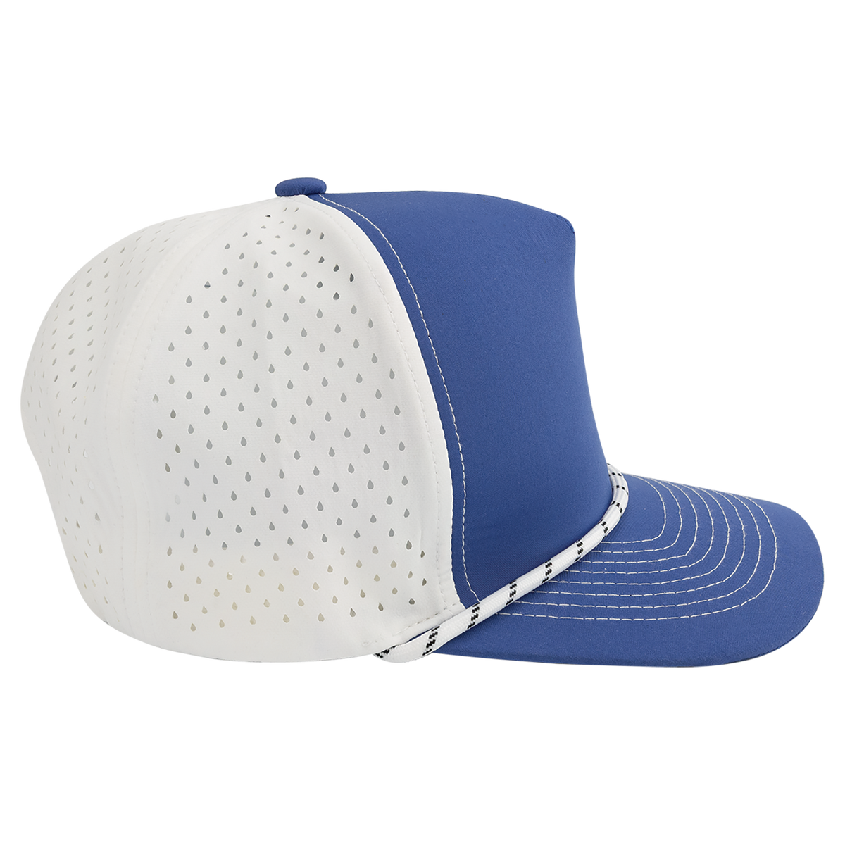 BrimCo Performance Rope Hat - Royal Blue/White-White Rope