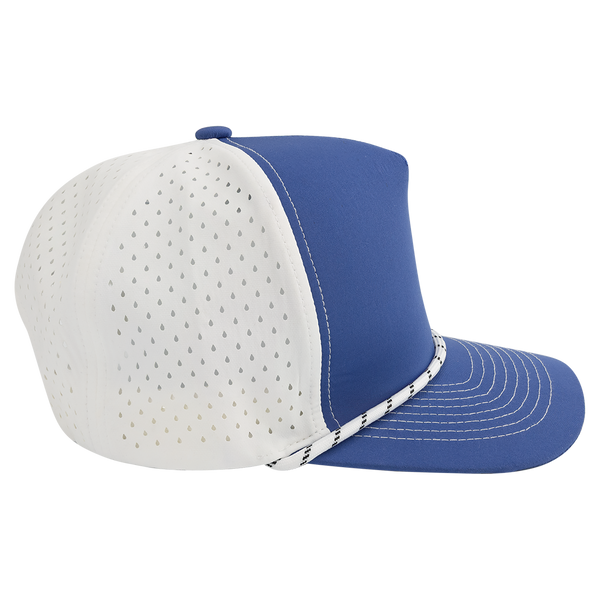 BrimCo Performance Rope Hat - Royal Blue/White-White Rope