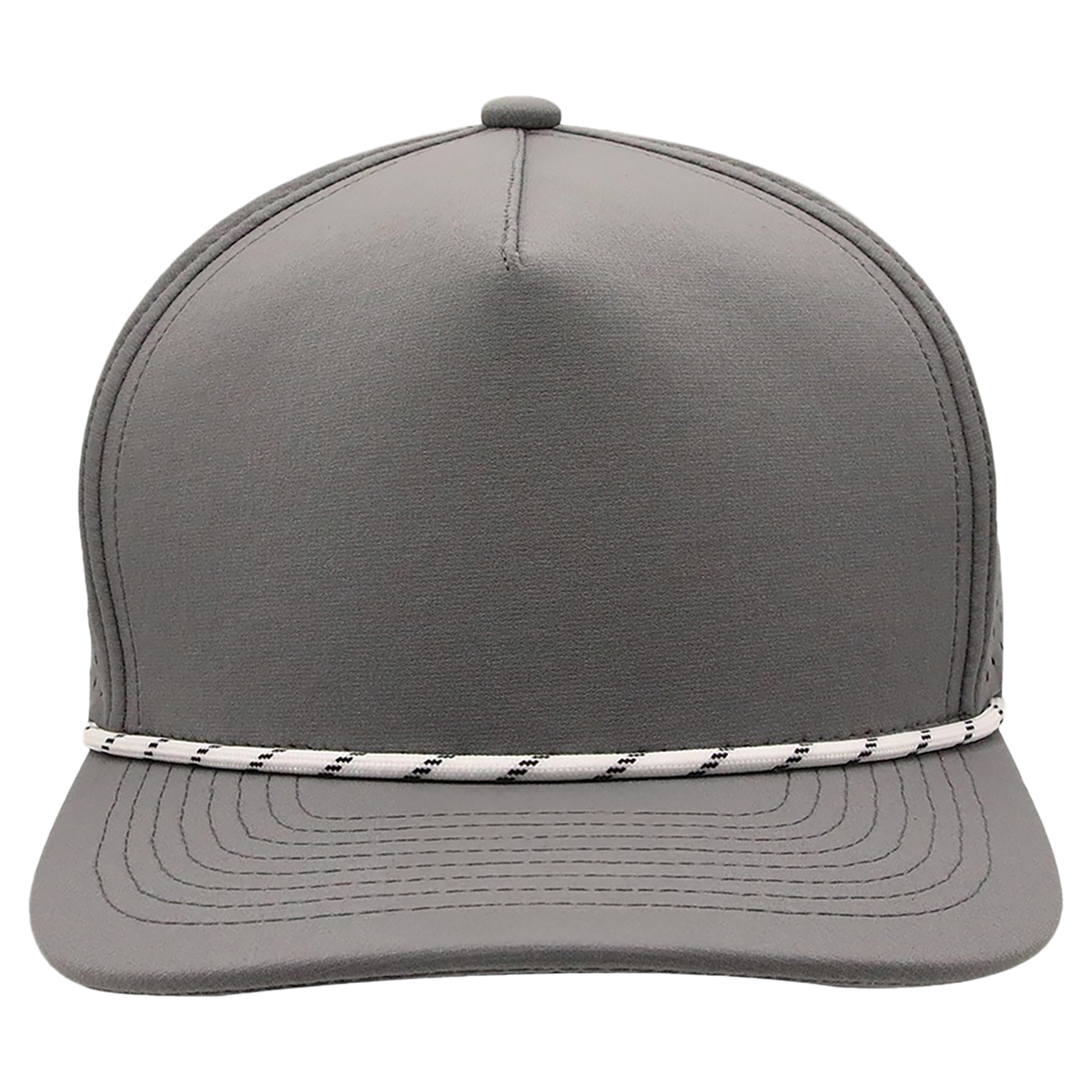 Rope BrimCo Performance Rope Hat - Dark Gray-White Rope