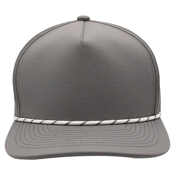 Rope BrimCo Performance Rope Hat - Dark Gray-White Rope