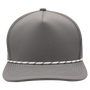 Rope BrimCo Performance Rope Hat - Dark Gray-White Rope