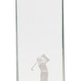 Crystal Standup With 3D Golfer - Custom Laser Engraved