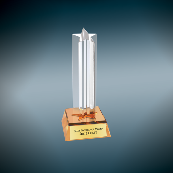 Star Column Acrylic - Custom Engraved Award