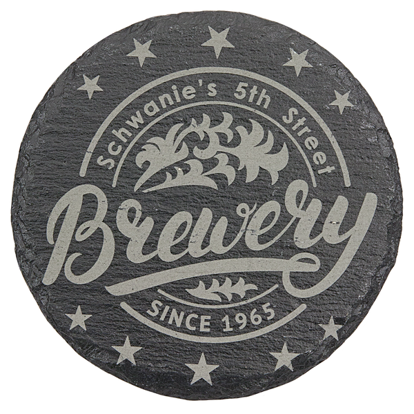 Slate Coaster Foam Pads - Laser Engraved Drinkware